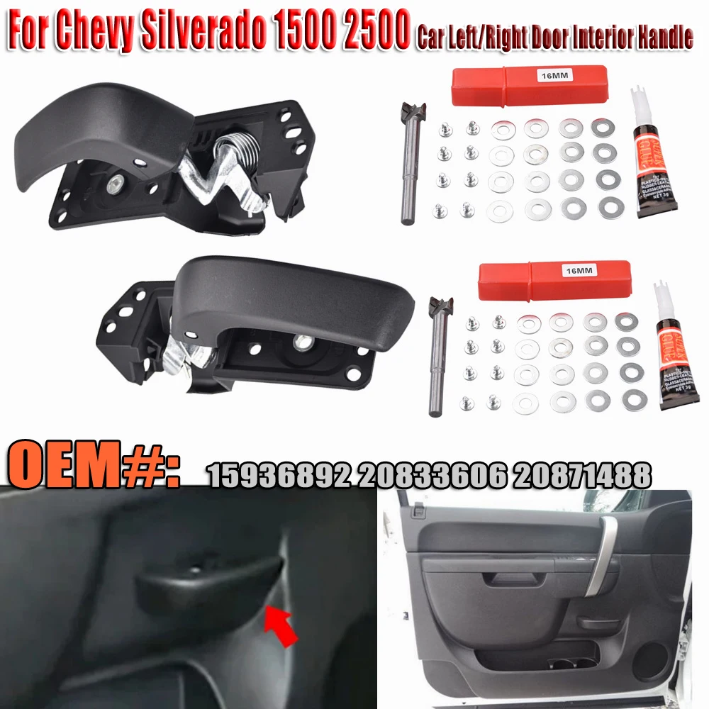 Kit reparación maneta interior – Chevy Silverado 1500/2500 2007-2013