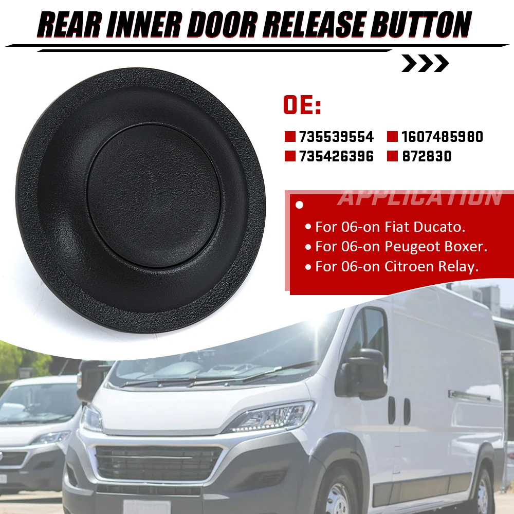 Botón de liberación de puerta trasera interior – Ducato, Boxer, Relay - imagen 2