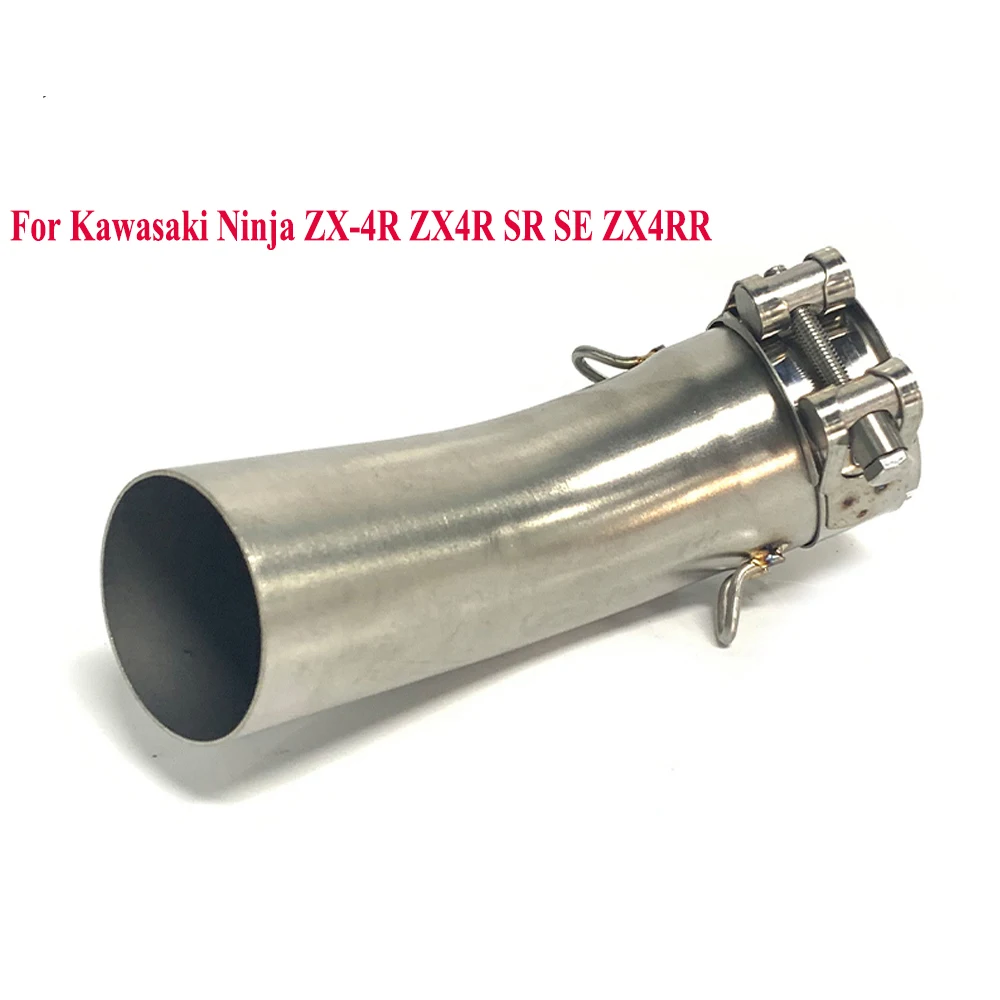 Silenciador acero inoxidable con tubo de enlace Kawasaki ZX-4R - imagen 4
