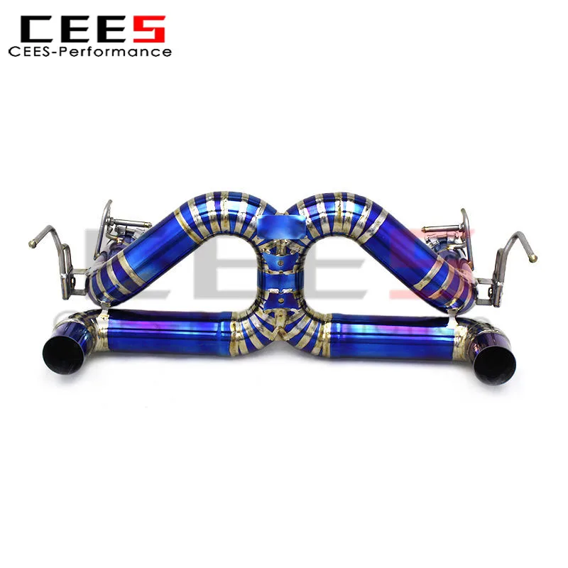 Tubo de escape CEES Catback para Ferrari 488 3,9 T 2015-2019 sistema de escape de ajuste recto de tubo X de carrera de escape de alto rendimiento - imagen 3