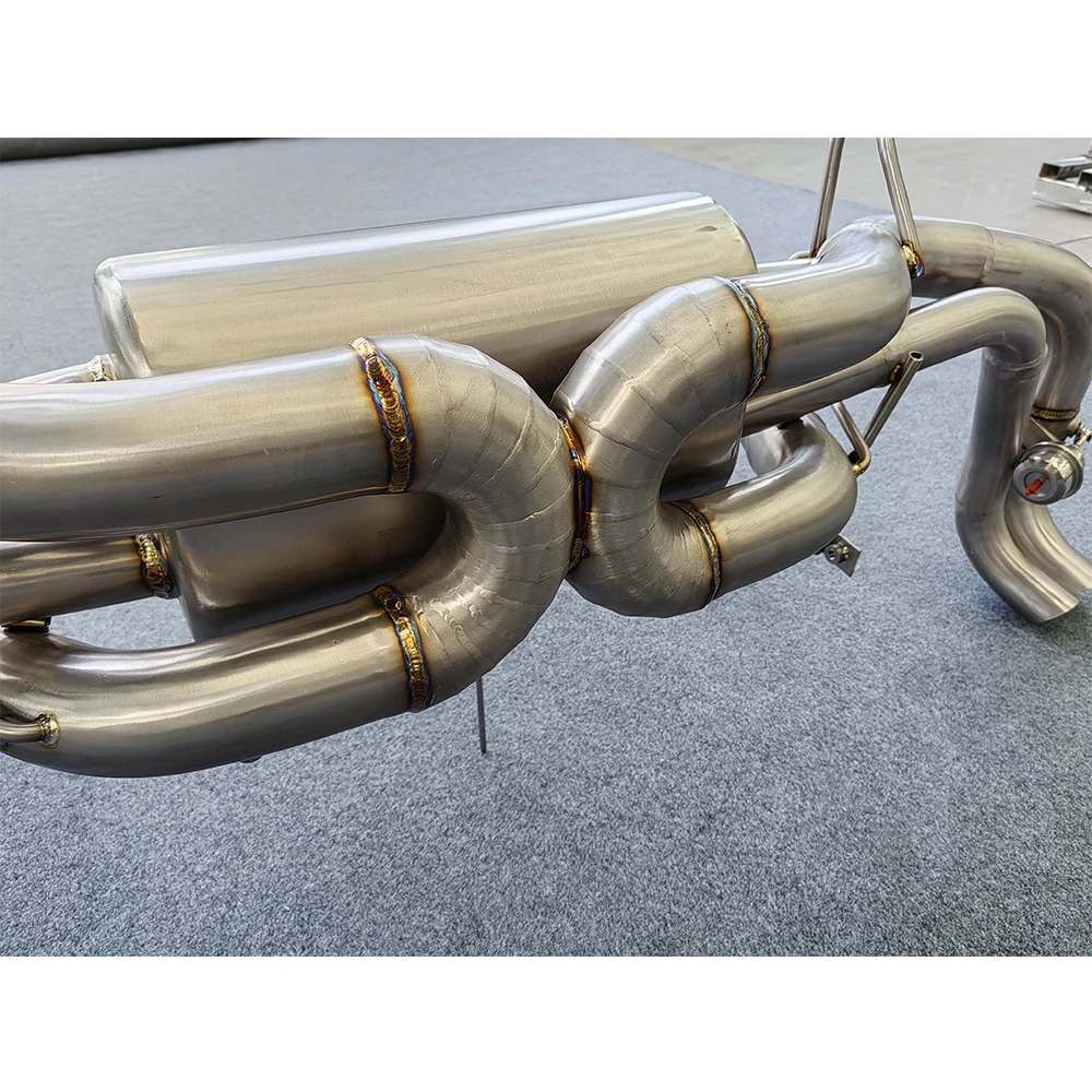 Escape Catback Titanio Audi R8 V10 Válvula Automática - imagen 5