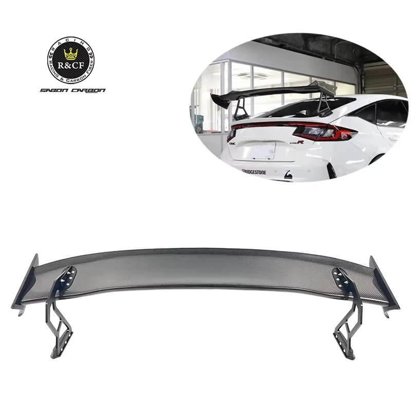 Alerón cuello de cisne SPN de fibra de carbono para Civic Type R FL5
