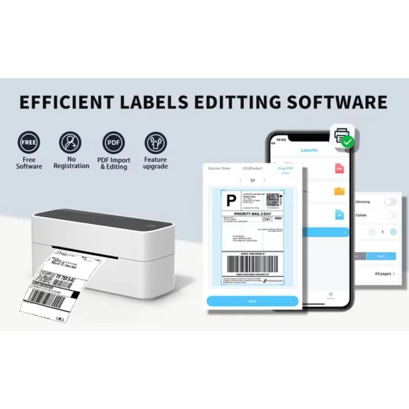 Impresora etiquetas envío Phomemo 4x6 térmica USB escritorio - imagen 4