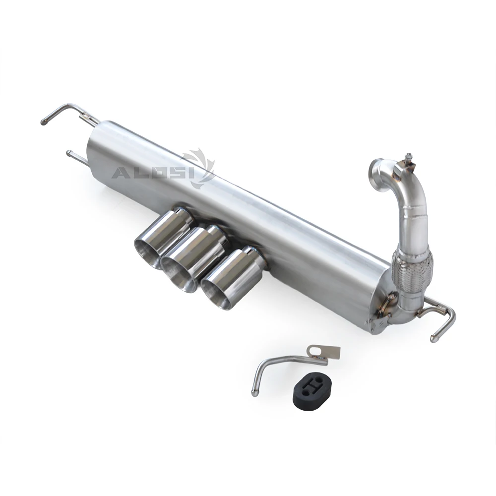 Escape trasero de acero inoxidable para Smart W453 1.0/0.9T 2015-2021