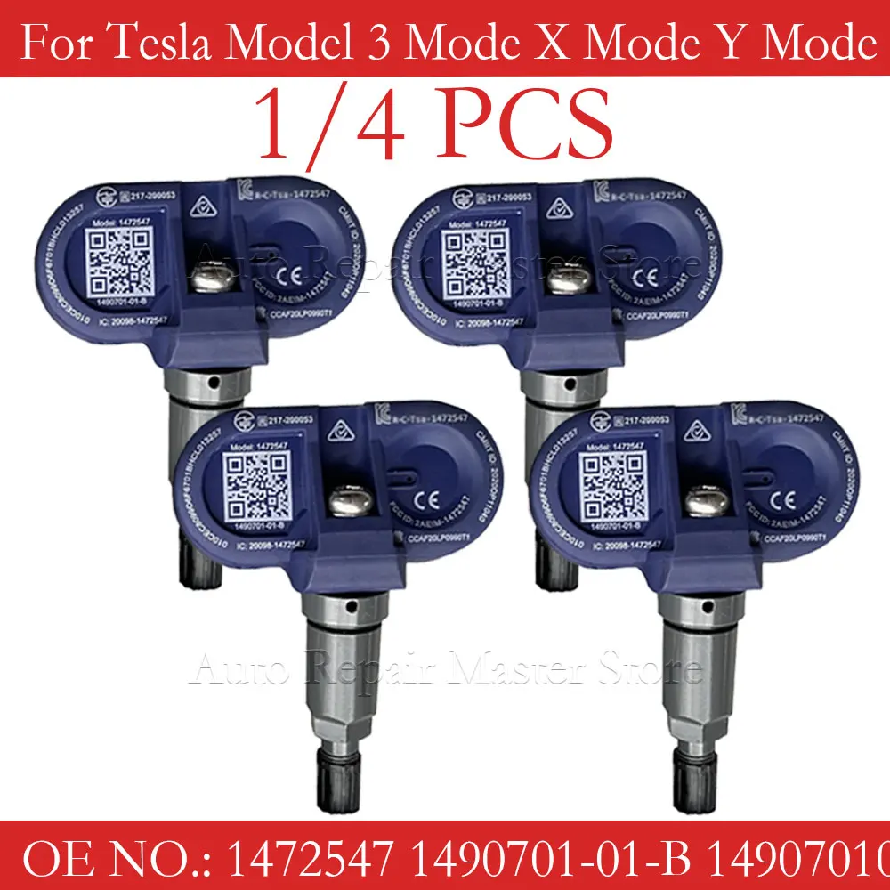 1/4 piezas 1490701 1472547 1490701 -01-B 1490701 -01-C PARA 2021 2022 Tesla Modelo 3 Modelo Y Modelo S Modelo X Sensor Bluetooth Tpms