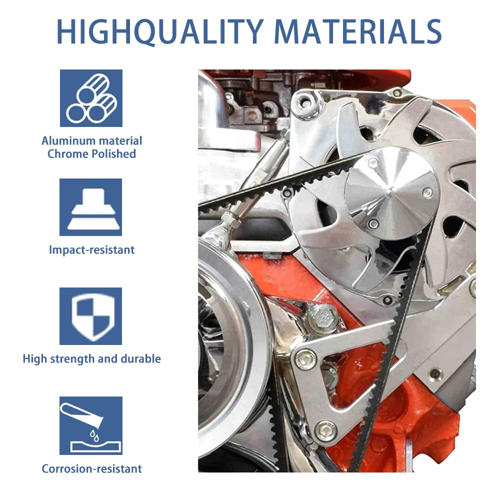 551411 Soporte de alternador compatible con motor de bloque pequeño Chevrolet LWP 350 305 327 383 - imagen 5