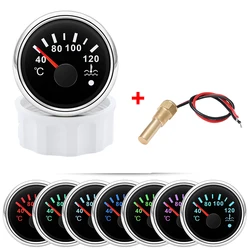 Indicador temperatura refrigerante 52 mm con sensor y alarma 12/24 V