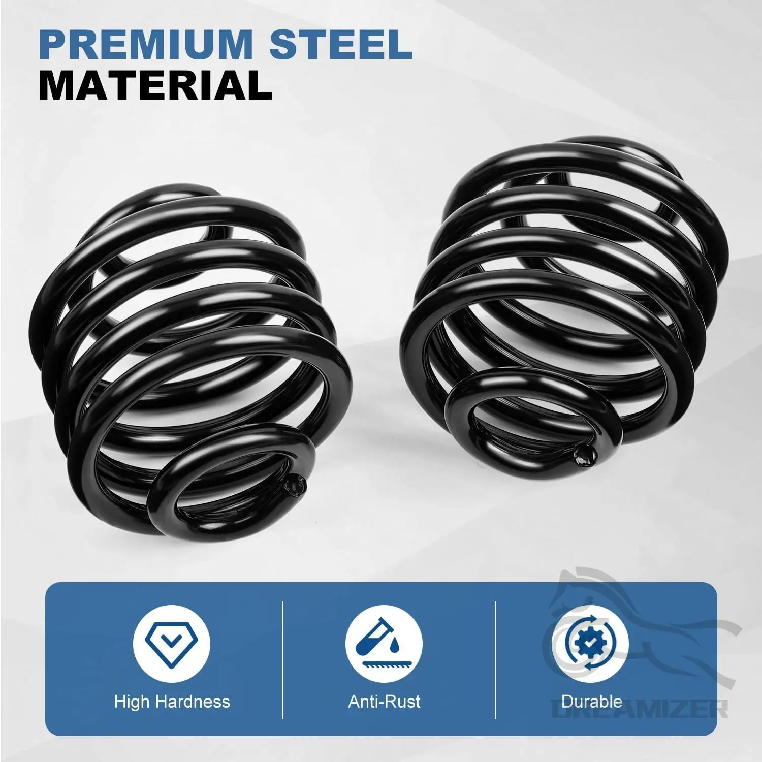 Resortes de asiento individual para motocicleta aptos para Harley Sportster Softail Dyna Fatboy Bobber Chopper personalizado negro - imagen 5