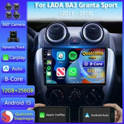 Radio multimedia Android 15 con CarPlay para Lada Granta Sport