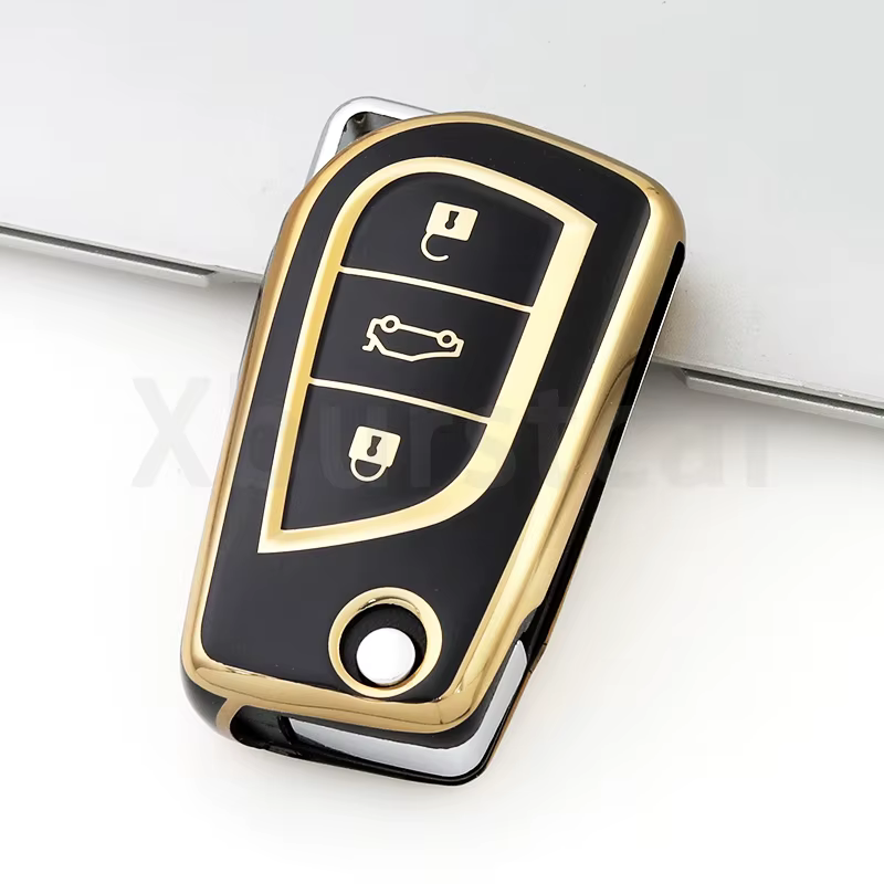 Vista de la funda para llave de tres botones