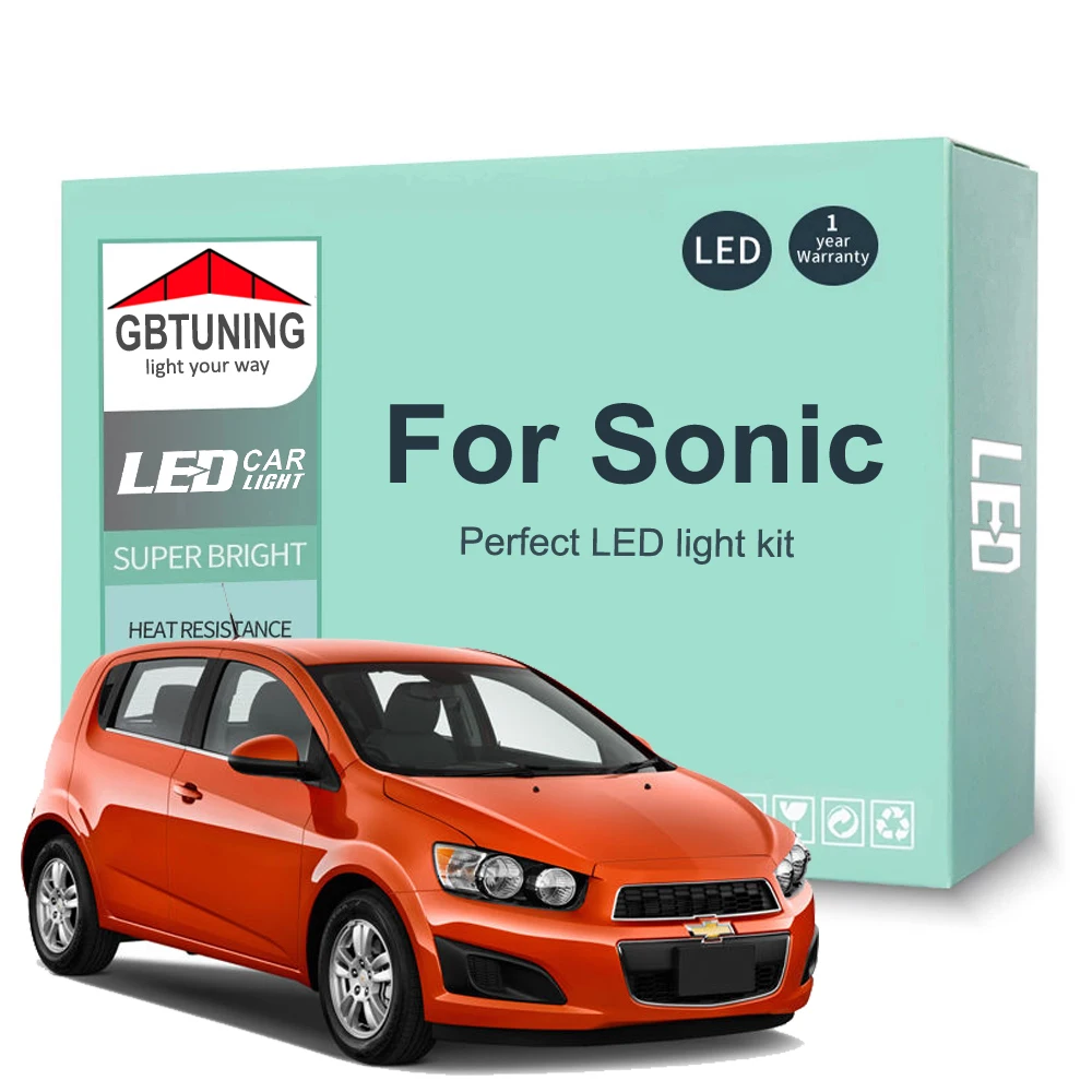 Kit de bombillas LED CANbus para interior Chevrolet Sonic 2012-2020