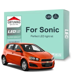 Kit de bombillas LED CANbus interior para Chevrolet Sonic 2012-2020