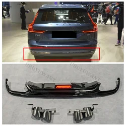 Difusor LED trasero con escapes para Volvo S60/V60 2020-2025