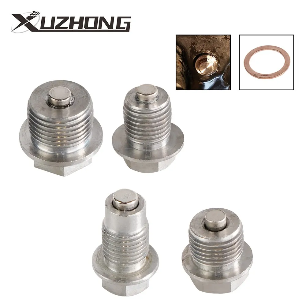 Tapón magnético para drenaje de aceite acero inoxidable rosca M12-M18