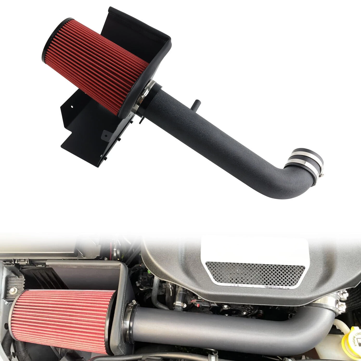 Kit de admisión de aire frío Jeep Wrangler JK V6 2,4 l 2015-2019 - imagen 2