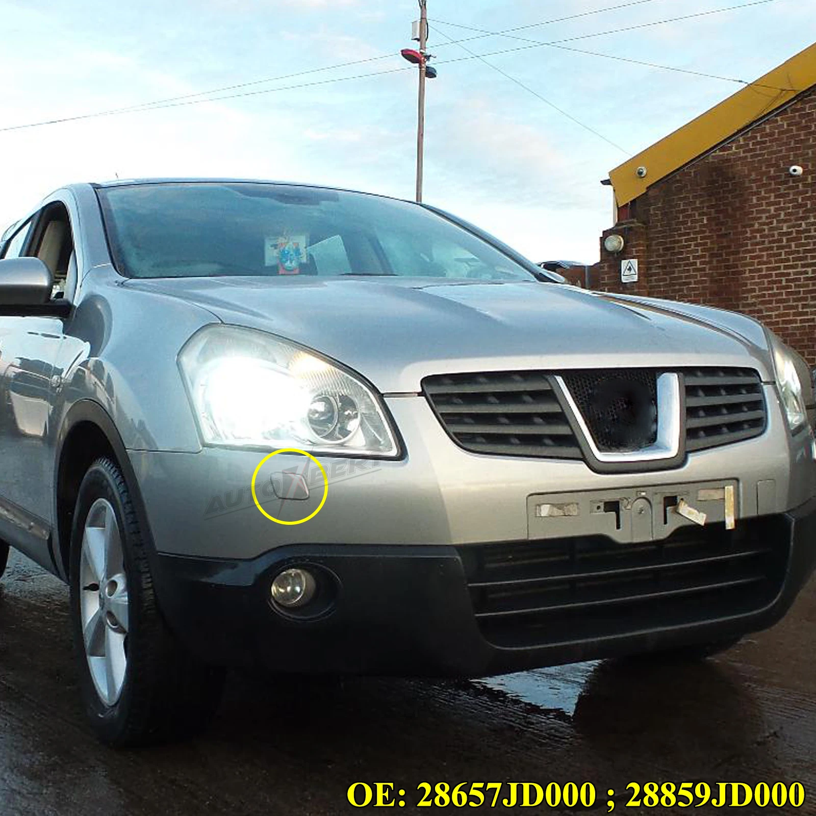 28858JD000 Faro parachoques con tapa limpiaparabrisas Nissan Qashqai J10 - imagen 5