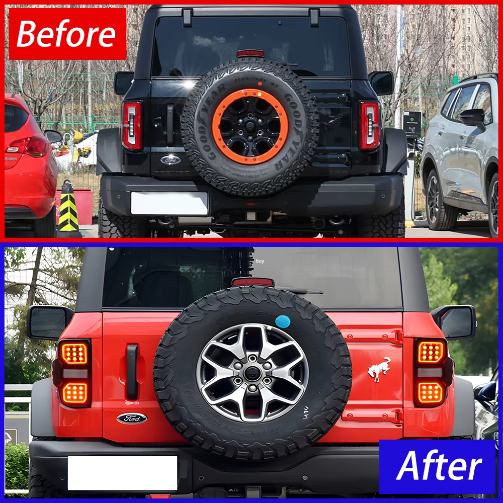 Pilotos traseros LED Ford Bronco 2021-2025 con efecto dinámico – Juego 2 piezas - imagen 5