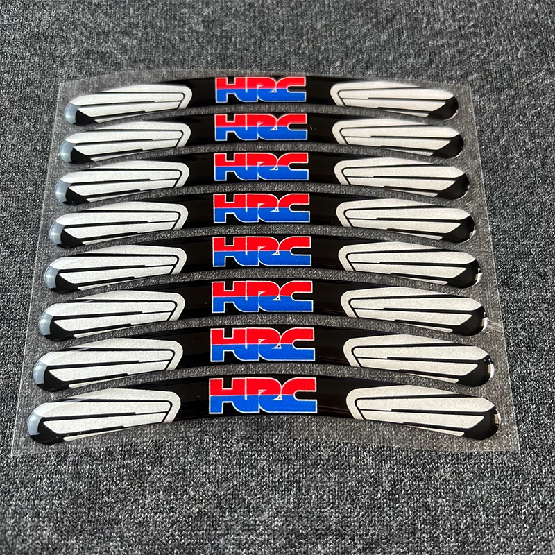 Calcomanías reflectantes 3D para ruedas de moto Honda HRC - imagen 3