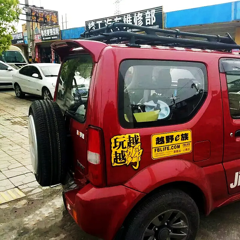 Alerón trasero de techo para Suzuki Jimny 2007-2017 efecto carbono - imagen 3