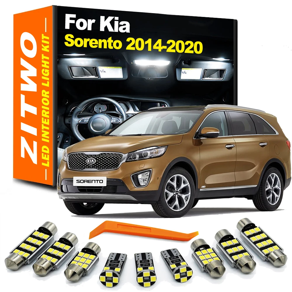 ZITWO Kit luces LED interior para Kia Sorento UM MK3 2014-2020