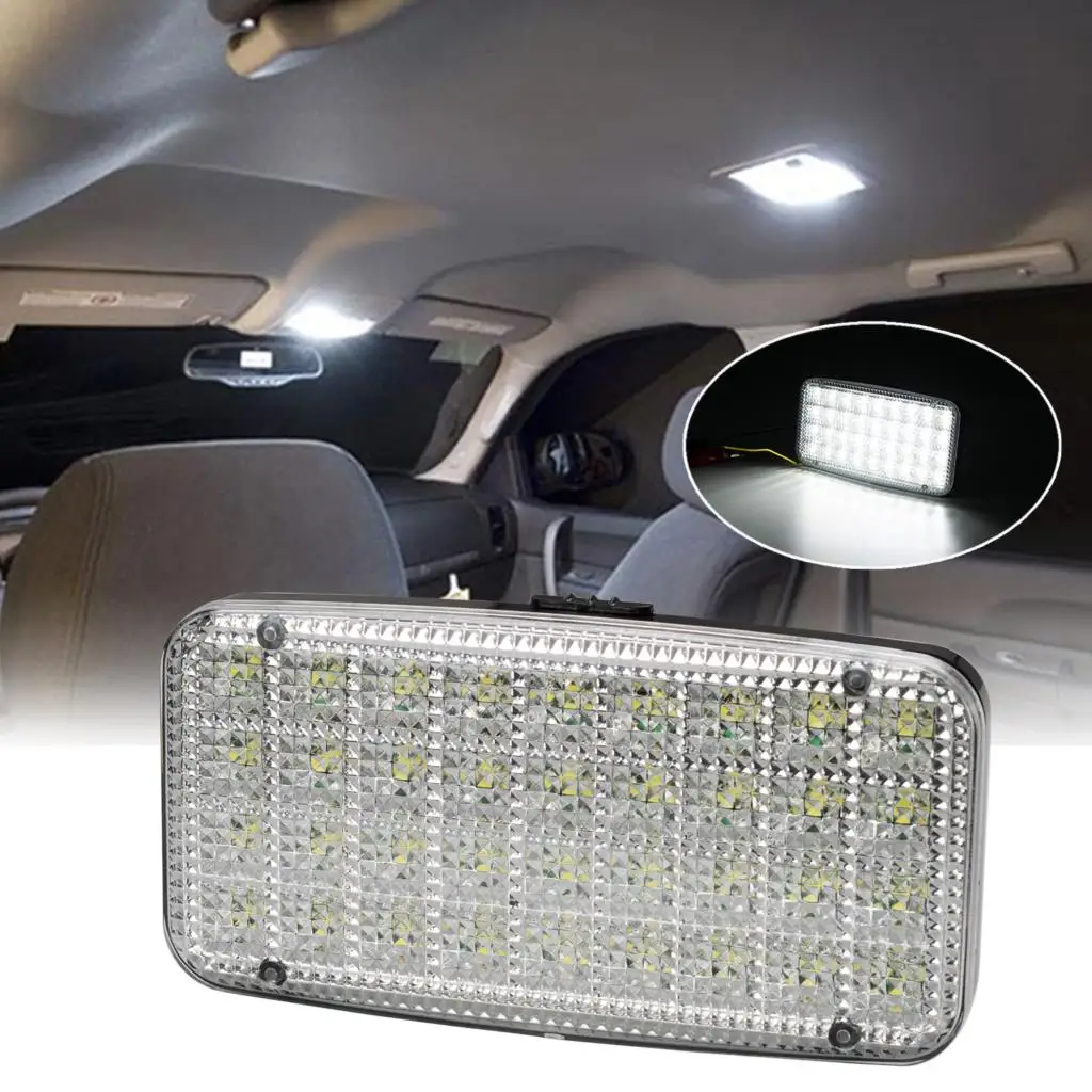 Luz LED techo interior coche rectangular 36 SMD