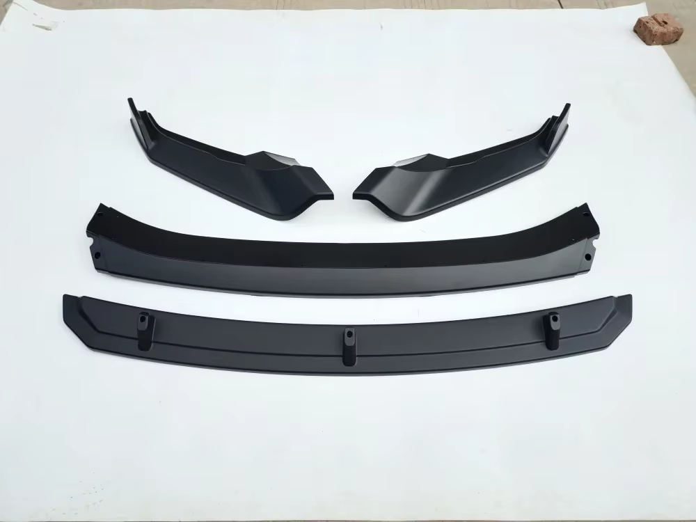 Parachoques delantero R-Line negro brillante para VW Tiguan 2022 con split frontal - imagen 4