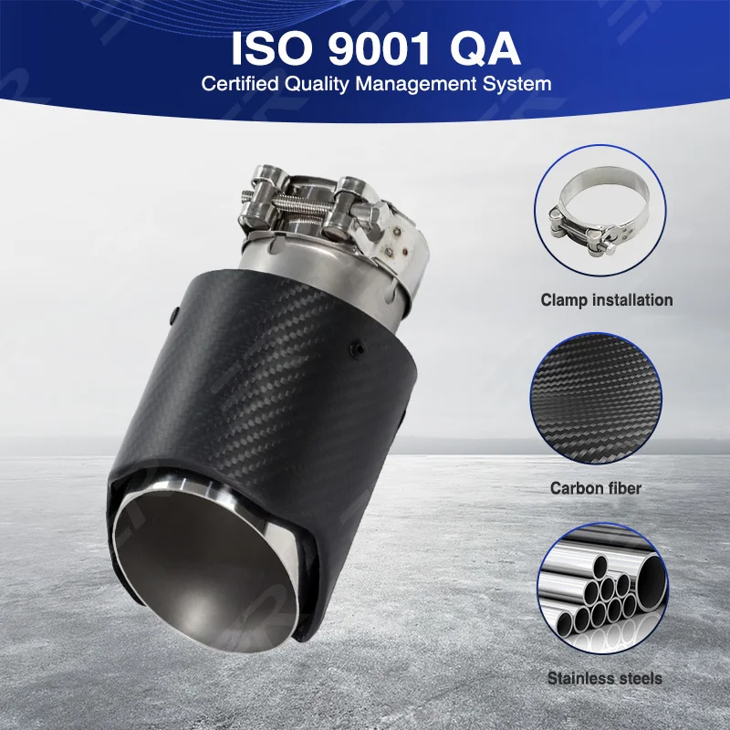 Punta de escape ER fibra de carbono con silenciador universal - imagen 4
