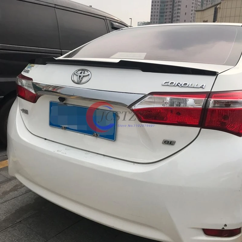 Alerón trasero ABS negro brillante para Toyota Corolla 2014-2018