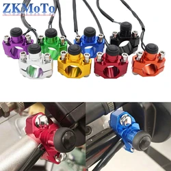 Interruptor de arranque y paro CNC de aluminio universal para moto