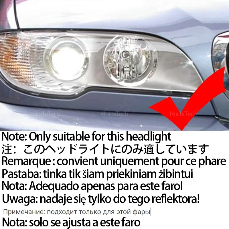 Luces Angel Eyes LED instaladas en faro BMW E46
