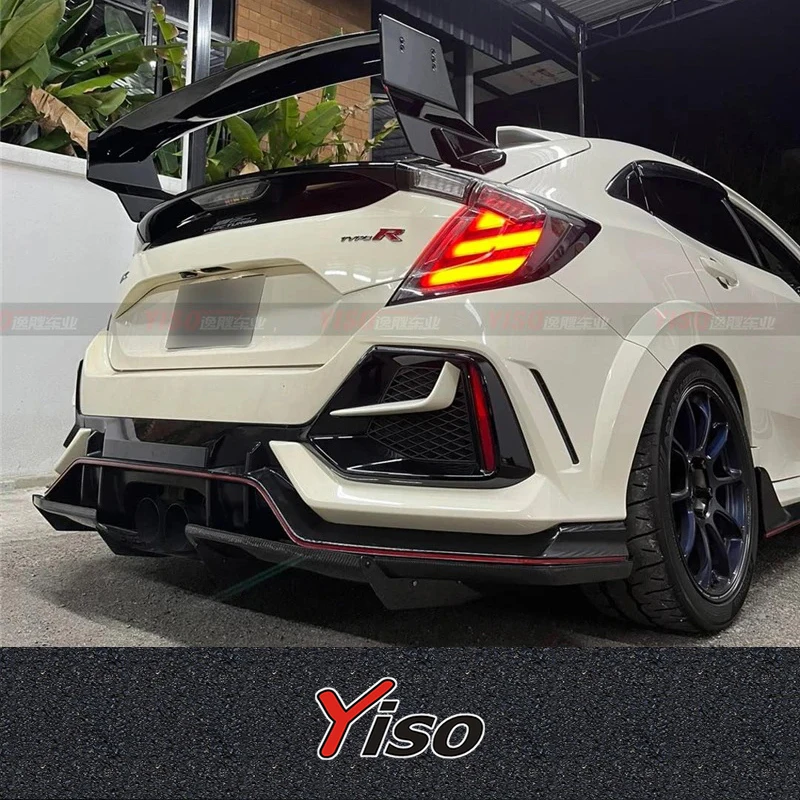 Alerón trasero ABS efecto carbono Honda Civic Type R FK8 2016-2021 - imagen 2