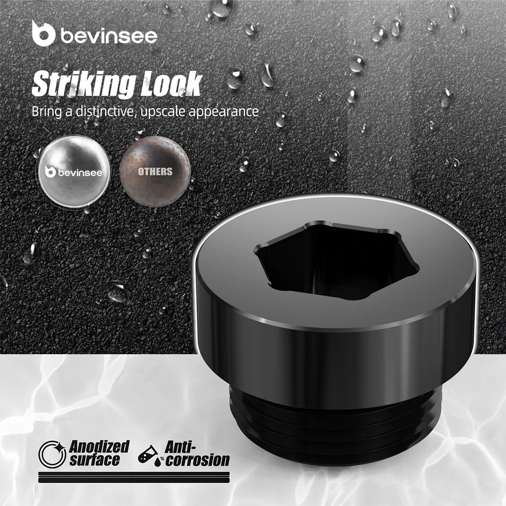 BEVINSEE 33117525064 Tapón de llenado diferencial con junta tórica BMW - imagen 5