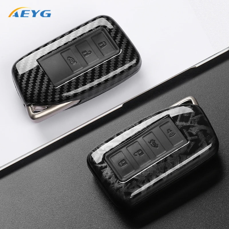 Funda para llave de coche de fibra de carbono ABS - imagen 3