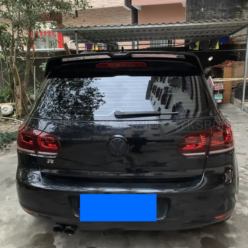 Alerón trasero Oettinger para Golf 6 MK6 visto desde atrás