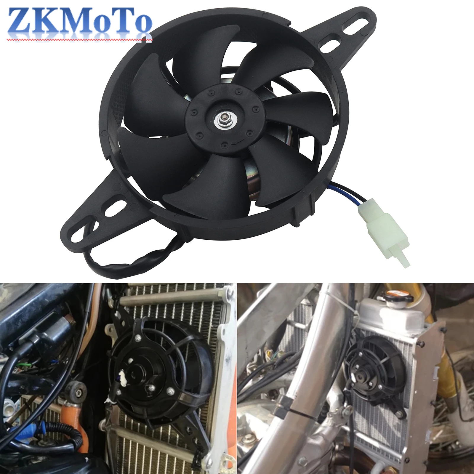 Ventilador de radiador 12V para ATV Quad Go Kart - enfriador de aceite - imagen 4