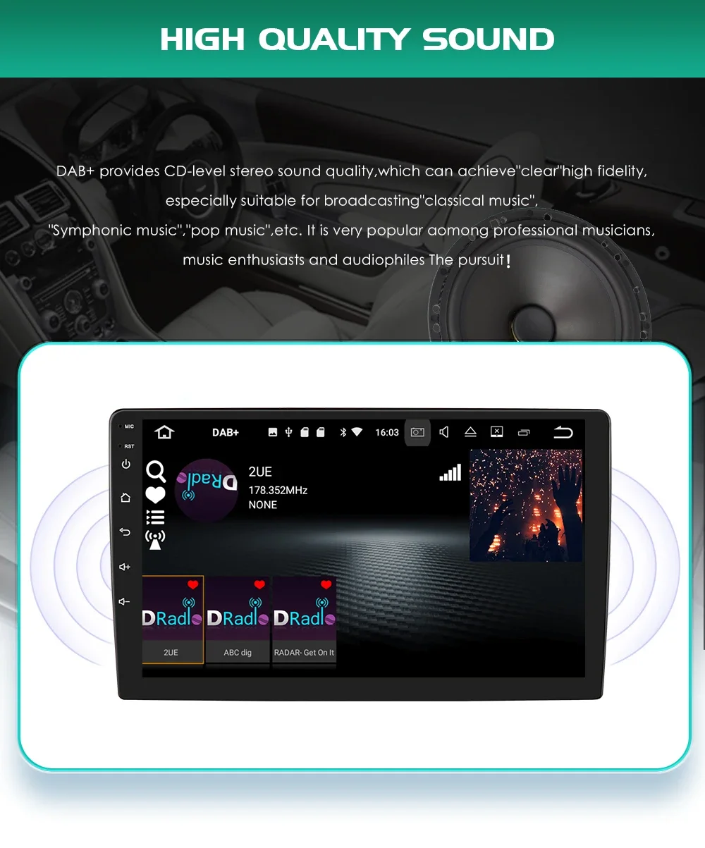 Adaptador DAB+ para monitor de coche con USB Hizpo - imagen 3