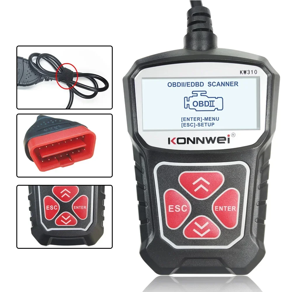 Konnwei KW310 – Escáner diagnóstico OBD2 Bluetooth ELM327 - imagen 5