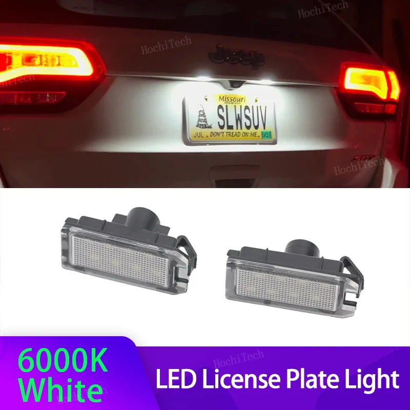 Luz matrícula LED SMD para Jeep Grand Cherokee, Compass y Fiat 500