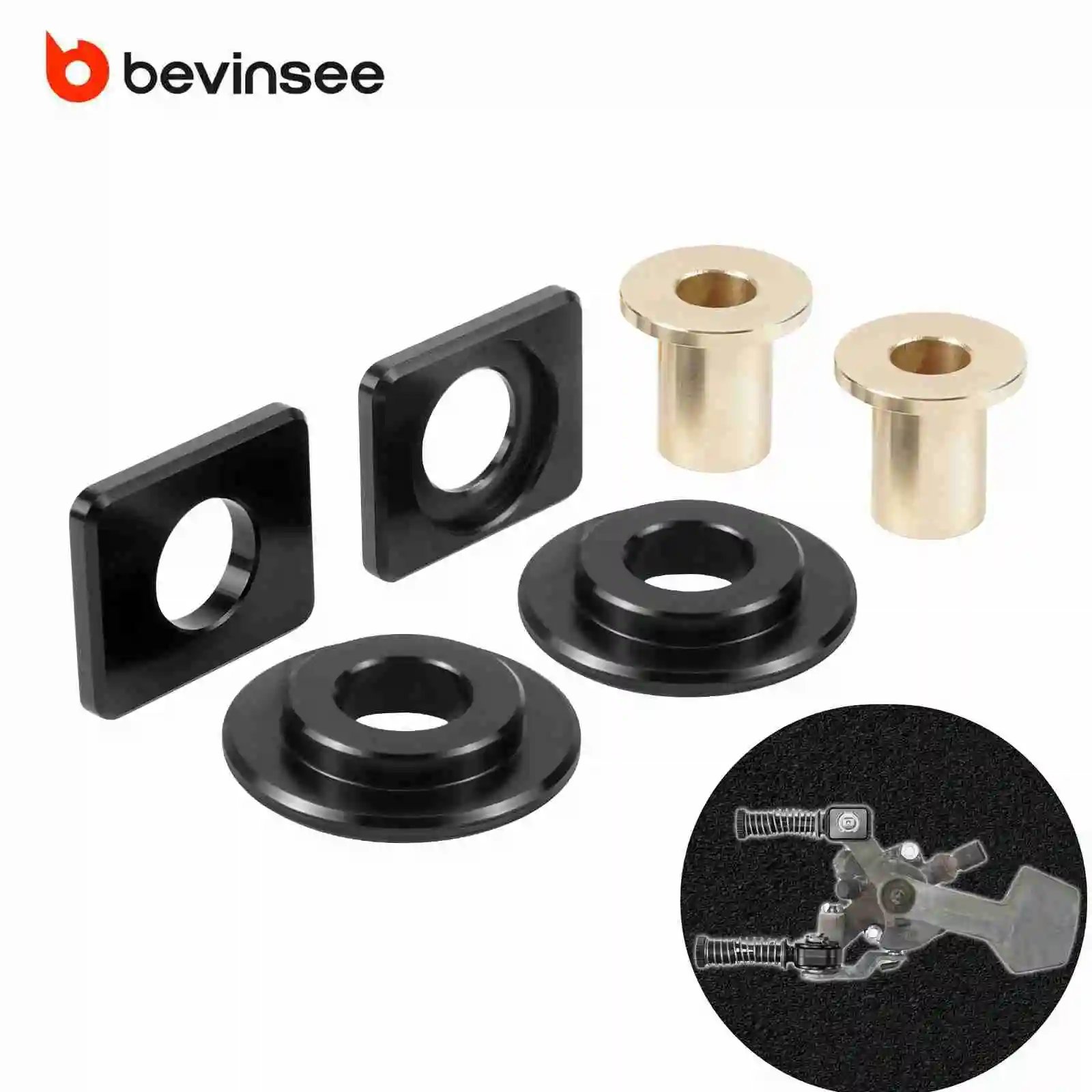 BEVINSEE Bujes del cable de cambio MQ250 para VW Golf 5 GTI