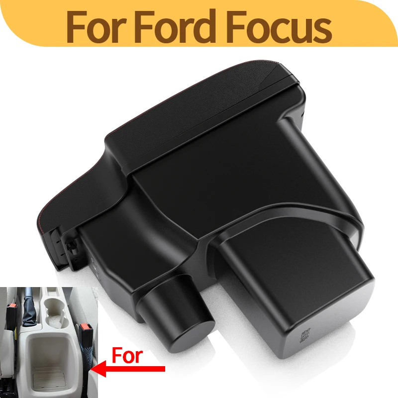 Reposabrazos Ford Focus MK2 piel – Consola central almacenamiento - imagen 2