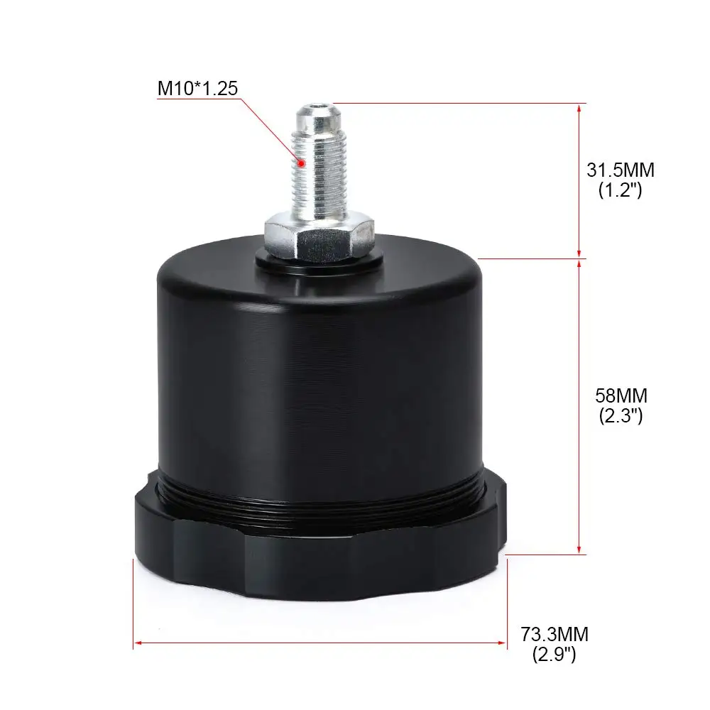 Depósito de aluminio para freno de mano hidráulico M10 x 1,25 - imagen 5