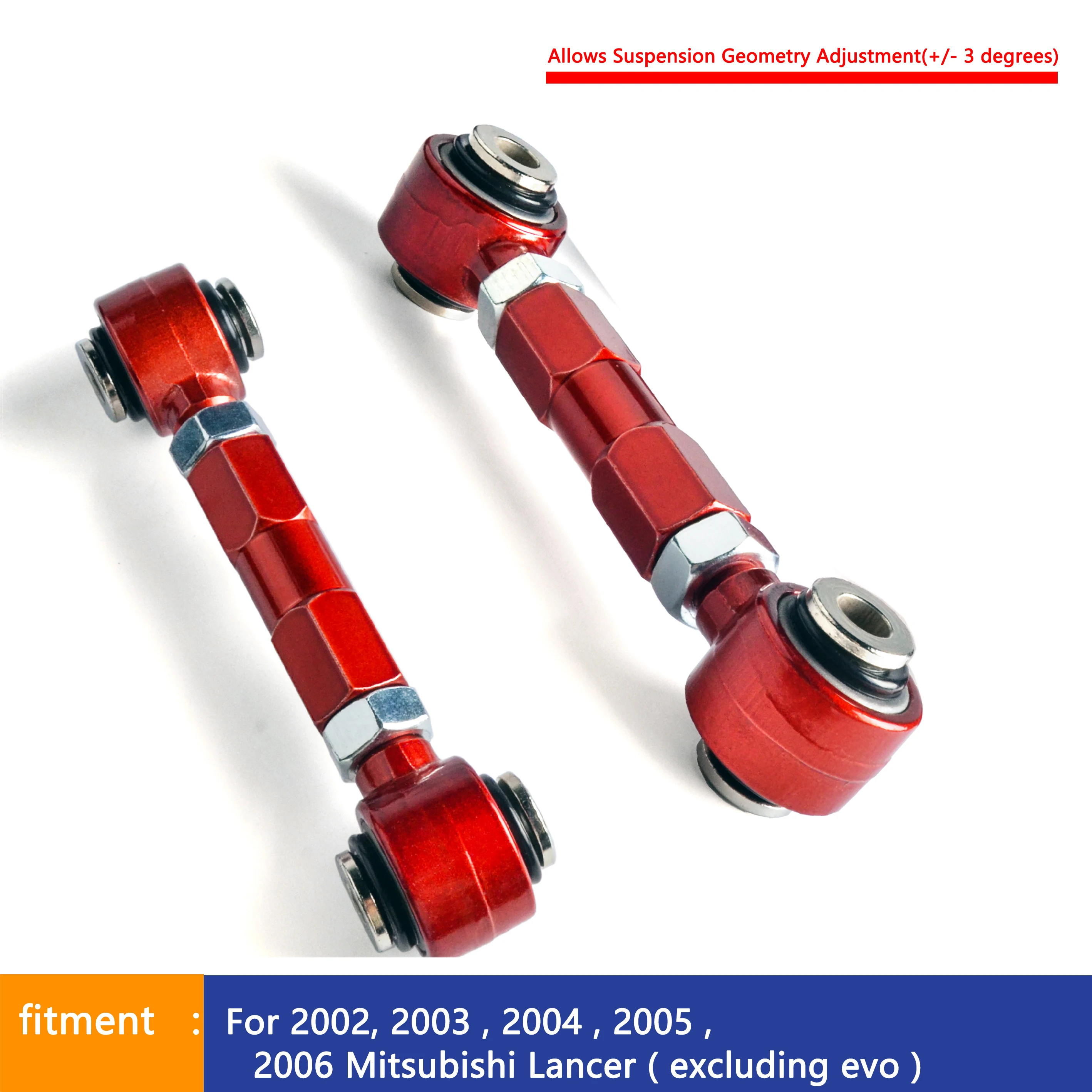 Brazos traseros ajustables con rodamientos esfericos - Lancer 02-06