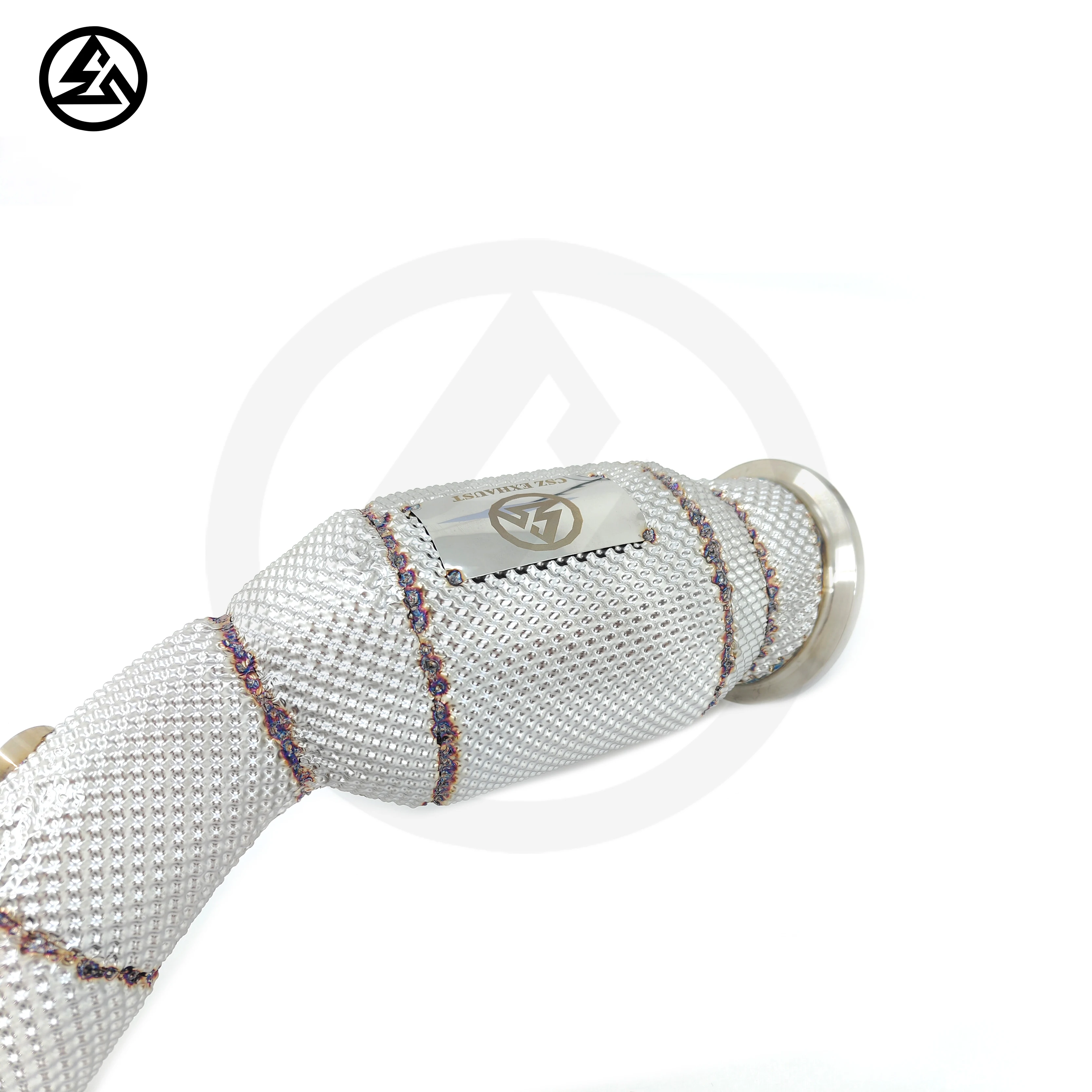 Escape deportivo de alto flujo para Jaguar XE XF XJ F-type F-pace 2.0T 2011- Bajante catcado con protector térmico - imagen 5