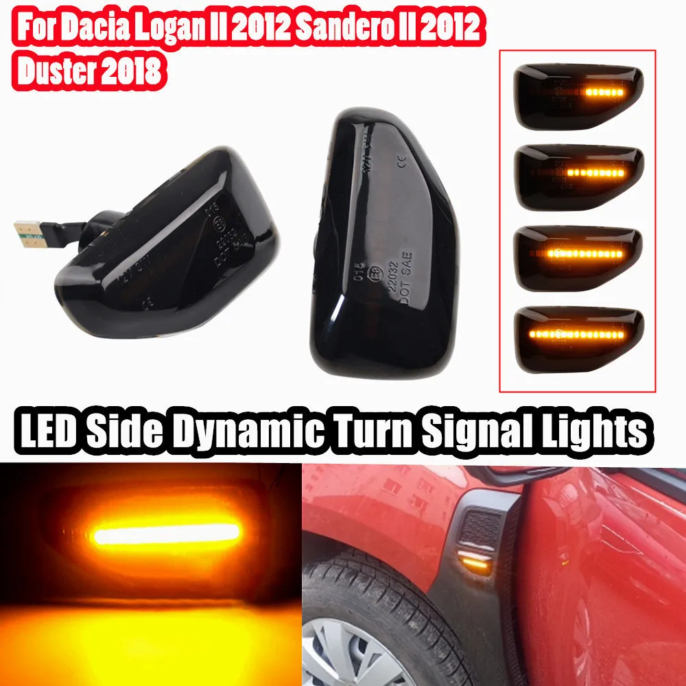 Indicador lateral LED dinámico Dacia Logan II Sandero Duster - imagen 2