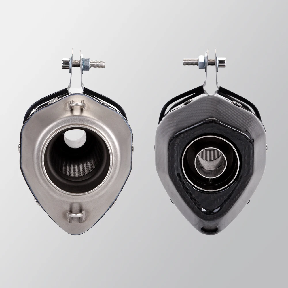 Escape universal de carbono 51 mm para motocicleta deportiva - imagen 3
