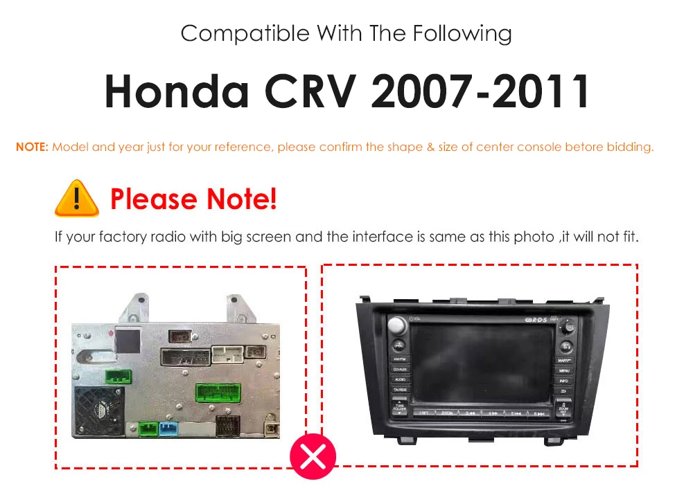 Autoradio Hizpo instalado en Honda CR-V
