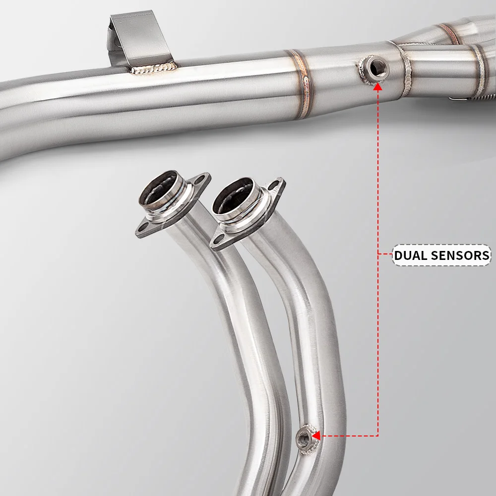 Para Tenere 700 2025-silenciador de Escape de motocicleta con protector térmico Slip-On tubo de enlace medio Escape para rendimiento mejorado - imagen 4