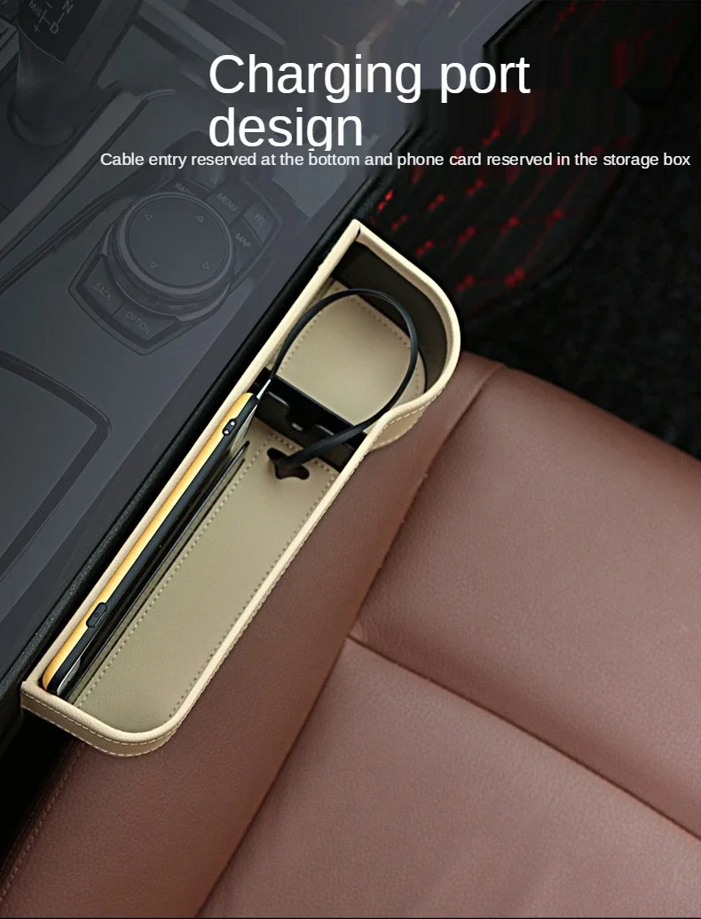 Organizador de asiento con ranura universal - negro - imagen 5