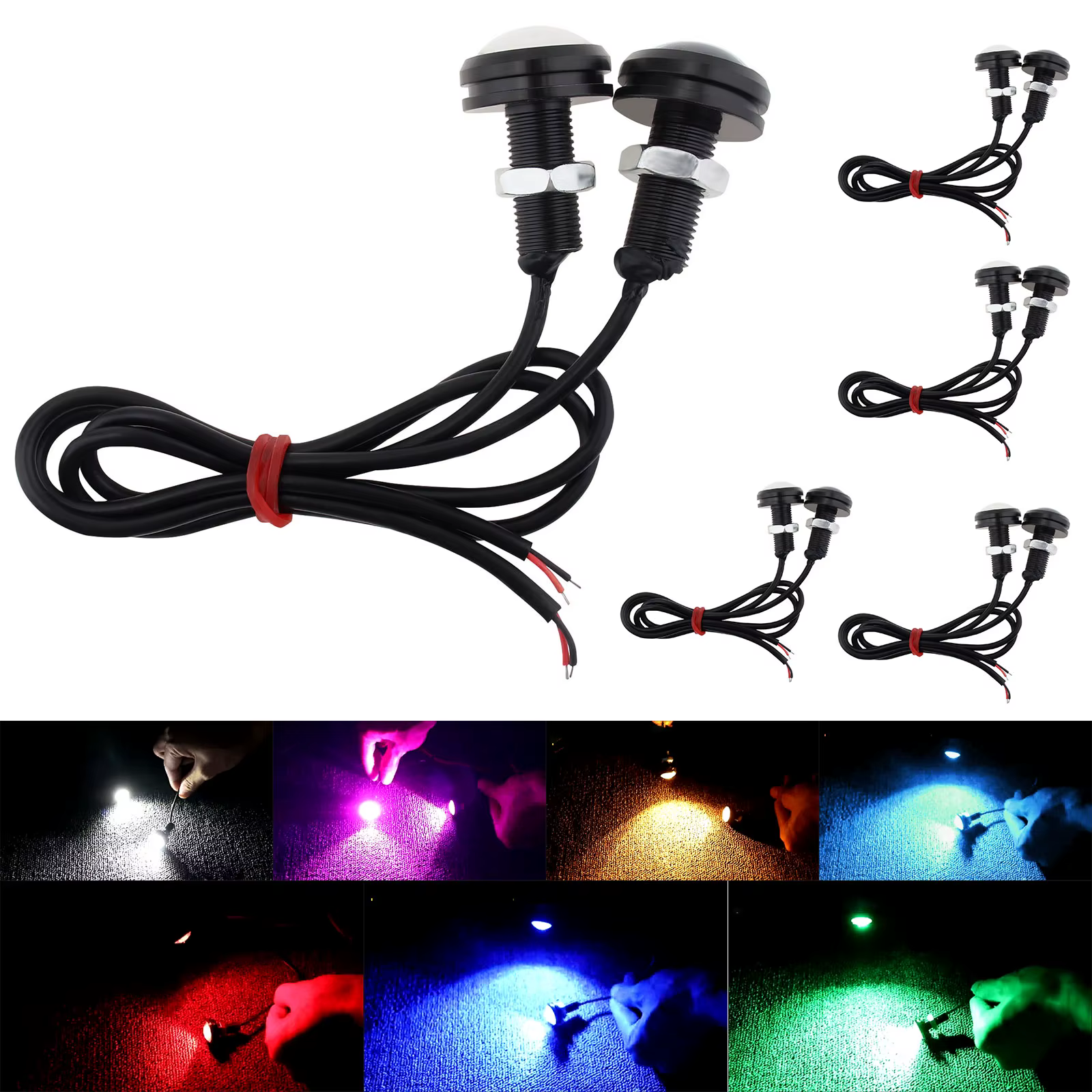 Bombilla LED ojo de águila 22 mm 12 V para luz diurna y marcha atrás - imagen 4