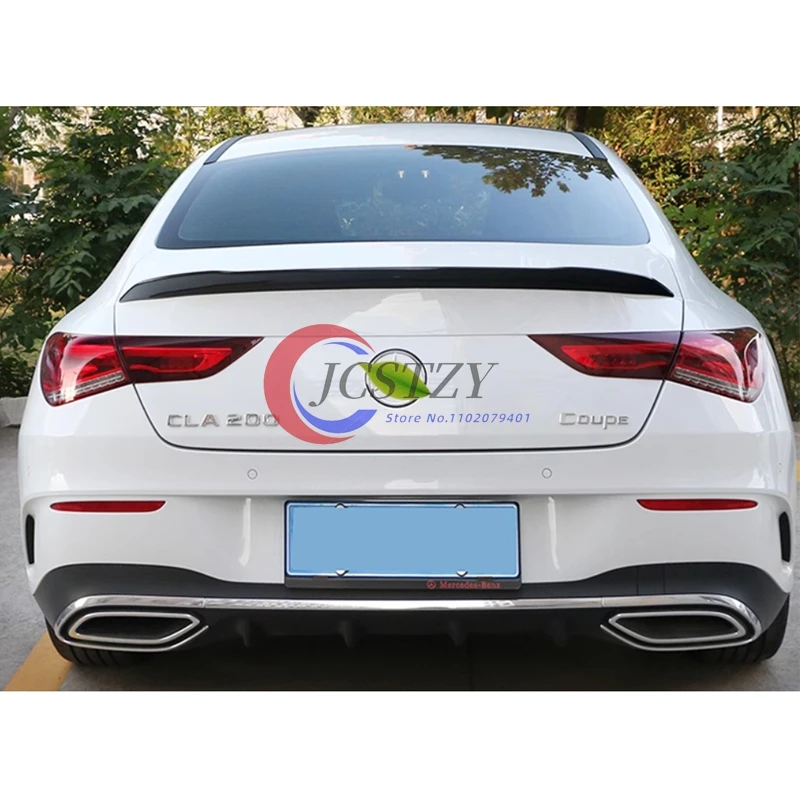 Alerón trasero C118 para Mercedes Benz Clase CLA W118 2019-2020 CLA250 CLA200 CLA220 ABS alerón trasero negro brillante - imagen 5